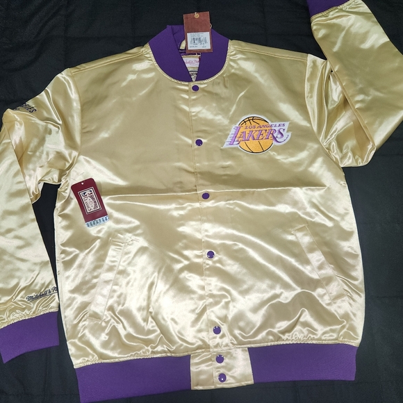 Mitchell & Ness Other - Mitchell & Ness Fashion Los Angeles Lakers Satin Jacket Men's L NBA Basketball
